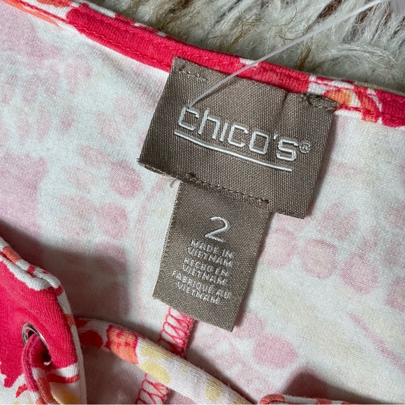 Chico’s knee length mosaic lace front dress - Picture 5 of 8